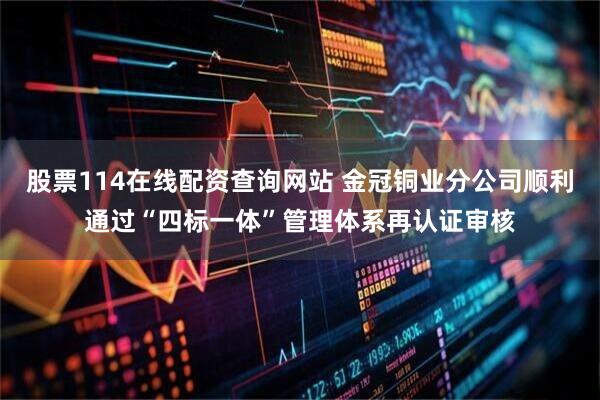 股票114在线配资查询网站 金冠铜业分公司顺利通过“四标一体”管理体系再认证审核